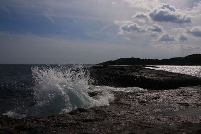 Scenic view of sea against sky