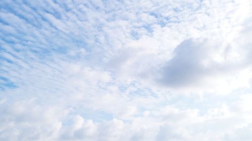 Low angle view of clouds in sky