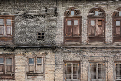 Full frame shot of old building