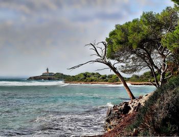 Scenic view of sea against sky