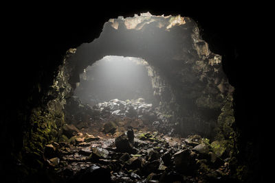 Rock formations in cave