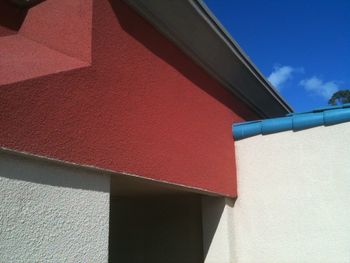 Low angle view of building against sky