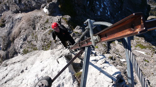 Hindelanger klettersteig mountain alpinism rock climb bavaria
