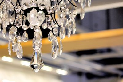 Close-up of chandelier