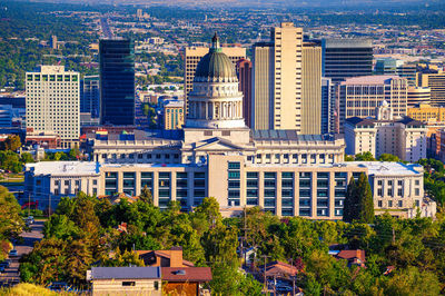 Buildings in city