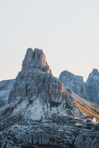 Rock formations against sky