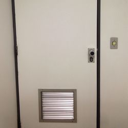 View of closed door