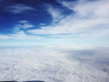 Scenic view of snow against sky