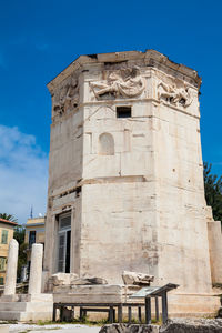 Tower of the winds or the horologion of andronikos kyrrhestes in the roman agora in athens