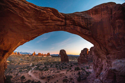 View of rock formations