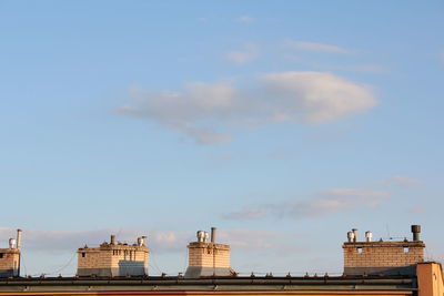 High section of building against sky