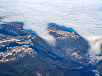 Aerial view of sea