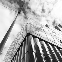 Low angle view of building against sky