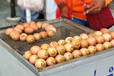 Close-up of fruits for sale at market stall