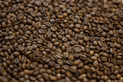 Full frame shot of coffee beans