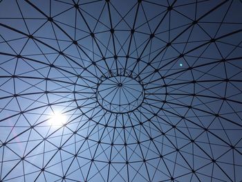 Low angle view of skylight against sky