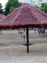 Lifeguard hut on beach