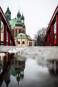 Surface level of church against sky