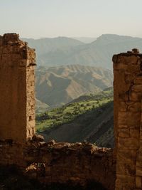 View of rock formations