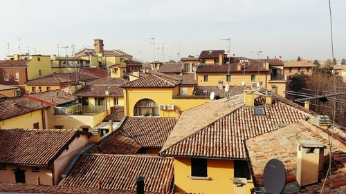 Residential buildings against sky