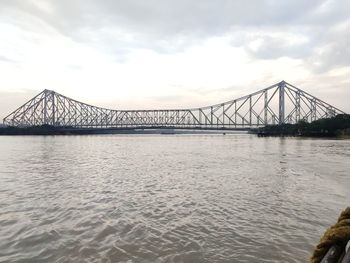 View of bridge over sea against sky