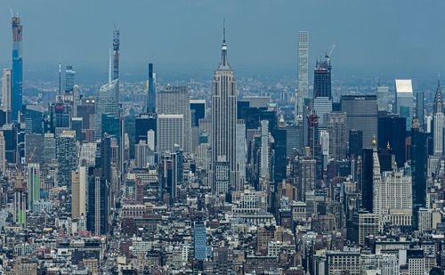 Aerial view of buildings in city