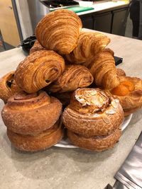 Close-up of bread on table