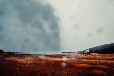 Scenic view of landscape against sky