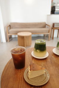 Close-up of coffee on table