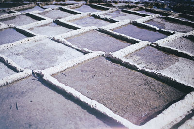 Full frame shot of tiled floor