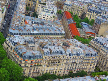 High angle shot of cityscape