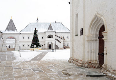 View of cathedral in winter