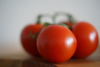 Close-up of tomatoes on table