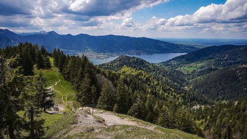 Mountain view from baumgartenschneid 1444m in bavaria