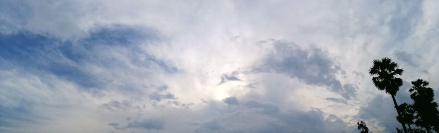 Low angle view of clouds in sky