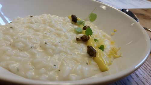 Close-up of served food