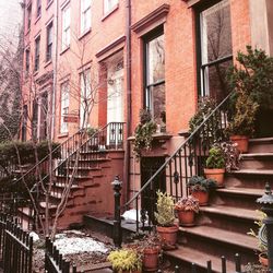 Low angle view of residential building