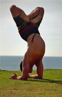 Full length of woman standing on field