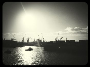 Boats in harbor