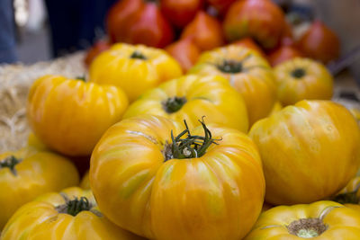 Close-up of fruits for sale at market stall