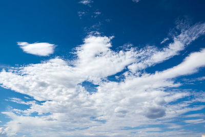 Low angle view of clouds in sky