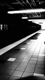 Train at railroad station platform