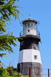 Low angle view of water tower against sky