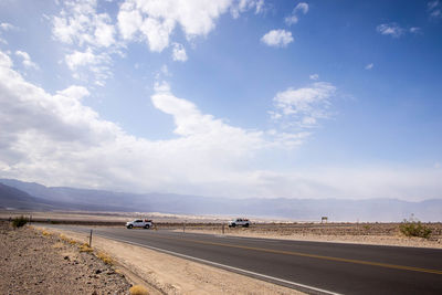 Scenic view of road against sky