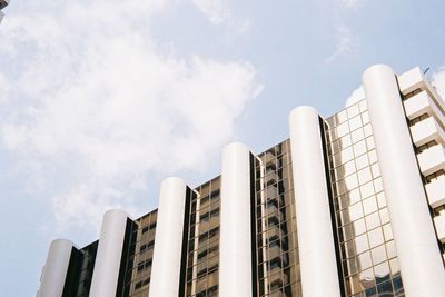 Low angle view of buildings against sky