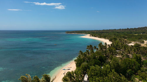 Beautiful sea landscape beach with turquoise water.  pagudpud, ilocos norte philippines