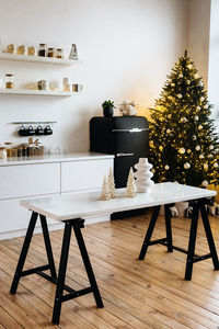 Table and chairs at home