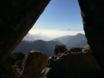View of mountain range