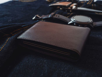 Close-up of wallet