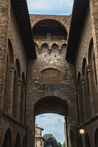 Low angle view of old building